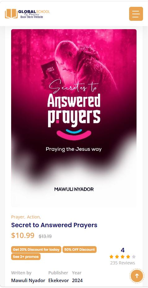 Mobile Book Listing Page